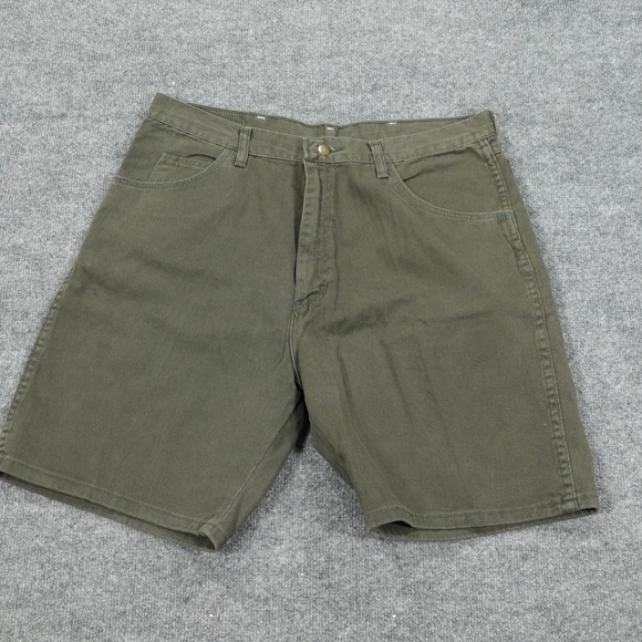 Wrangler Other - Vintage Wrangler Shorts Mens 38 Green Relaxed Fit Denim 100% Cotton Made in USA